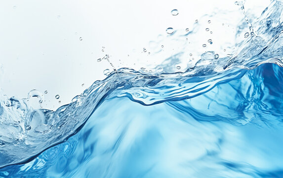 water splash with ice cubes background.refreshment or cool drink concepts.generative ai images