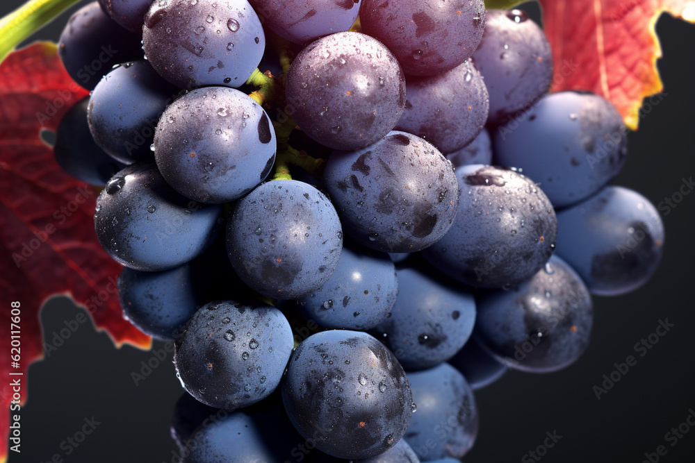 Poster syrah, also known as shiraz in some regions, is a bold and robust red wine grape. generative ai tech