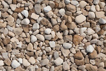 Naklejka premium Clean Gravel Texture Background, Generative AI