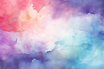 Clean Watercolor Texture Background, Generative AI