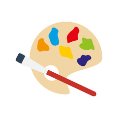 brush and paints
