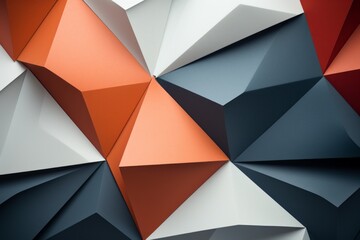  Minimalist Origami Paper Pattern Background, Generative AI