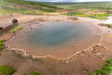 Konunghsver hot spring in Haukadalur Valley, Iceland