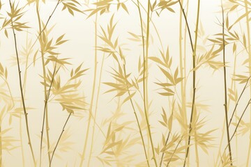 Minimalist Bamboo Pattern Background, Generative AI 