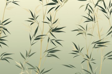 Minimalist Bamboo Pattern Background, Generative AI 
