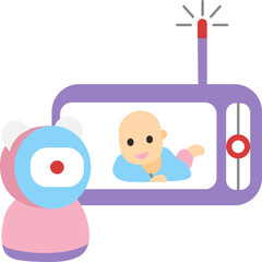 Baby monitor Illustration