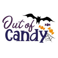 Halloween calligraphy lettering slogans about Halloween for flyer and print design. Templates for banners, posters, greeting postcards. Vector illustration