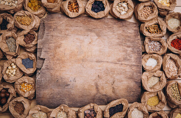 frame with nuts