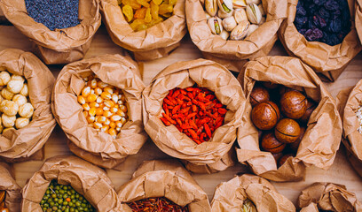 nuts and dried fruit