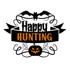 Obraz premium Halloween calligraphy lettering slogans about Halloween for flyer and print design. Templates for banners, posters, greeting postcards. Vector illustration