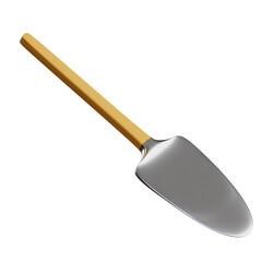 Cement spoon 3D Illustration
