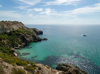 Fototapeta na wymiar Beautiful view of the Crimean Cape Vinogradny