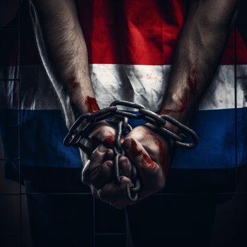 french flag background and crime , punishment