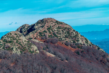 High mountain landscapes with vivid colors