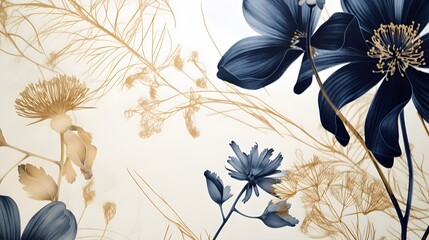 background with flowers, blue flowers 