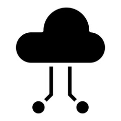 cloud computing glyph 