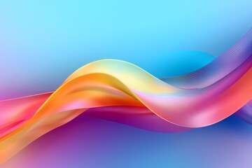 3d abstract flowing liquid colorfully wave background. Generative AI