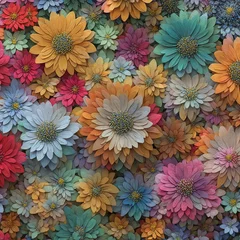 Fotobehang flowers background © Designly