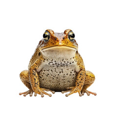 Cute toad looking isolated on white
