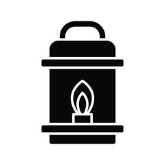 oil lamp icon vector design template in white background