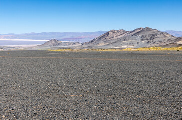 Picturesque landscape along the route to El Peñon - wild nature of the remote highlands in...