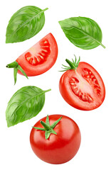 Tomato isolated on white background