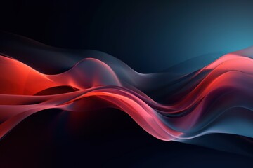 Black and Red Minimalist Modern Abstract Motion Background - Generative AI