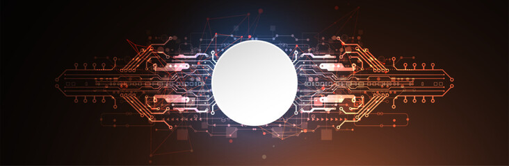 Abstract technology circuit board. Communication concept.