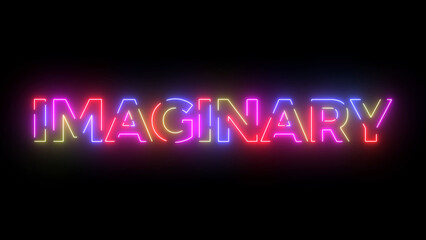 Imaginary colored text. Laser vintage effect