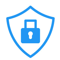 shield icon with lock pad  © Nuwirana
