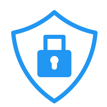 shield icon with lock pad 