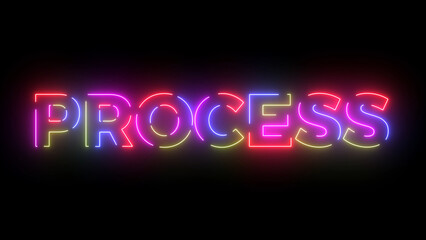 Process colored text. Laser vintage effect