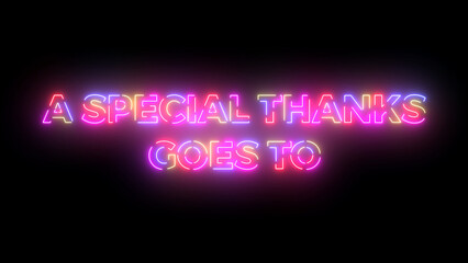 Special thanks goes to colored text. Laser vintage effect