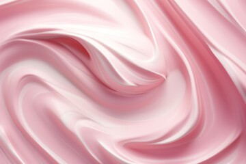 Fototapeta premium Beauty cosmetic cream texture background pink color. Generative AI. 