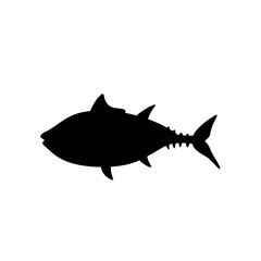 Fish vector silhouette