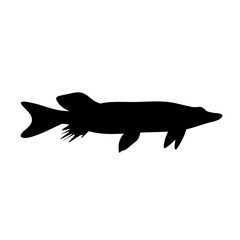 Fish vector silhouette