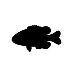 Fish vector silhouette