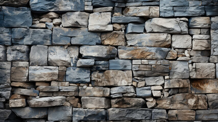 Stone wall textured wallpaper illustration - Generative AI
