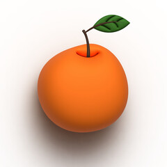 Oranges on a white background