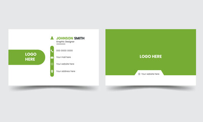 Corporate business card design template 