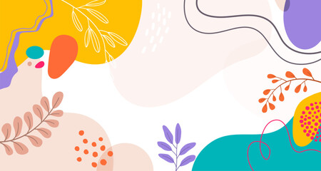 Design banner frame background .Colorful poster background vector illustration