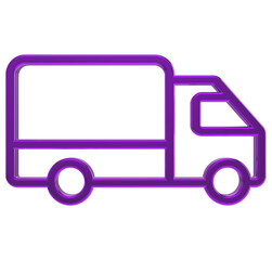 truck isolated on transparent background