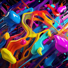 Colorful Vibrant Abstract Background