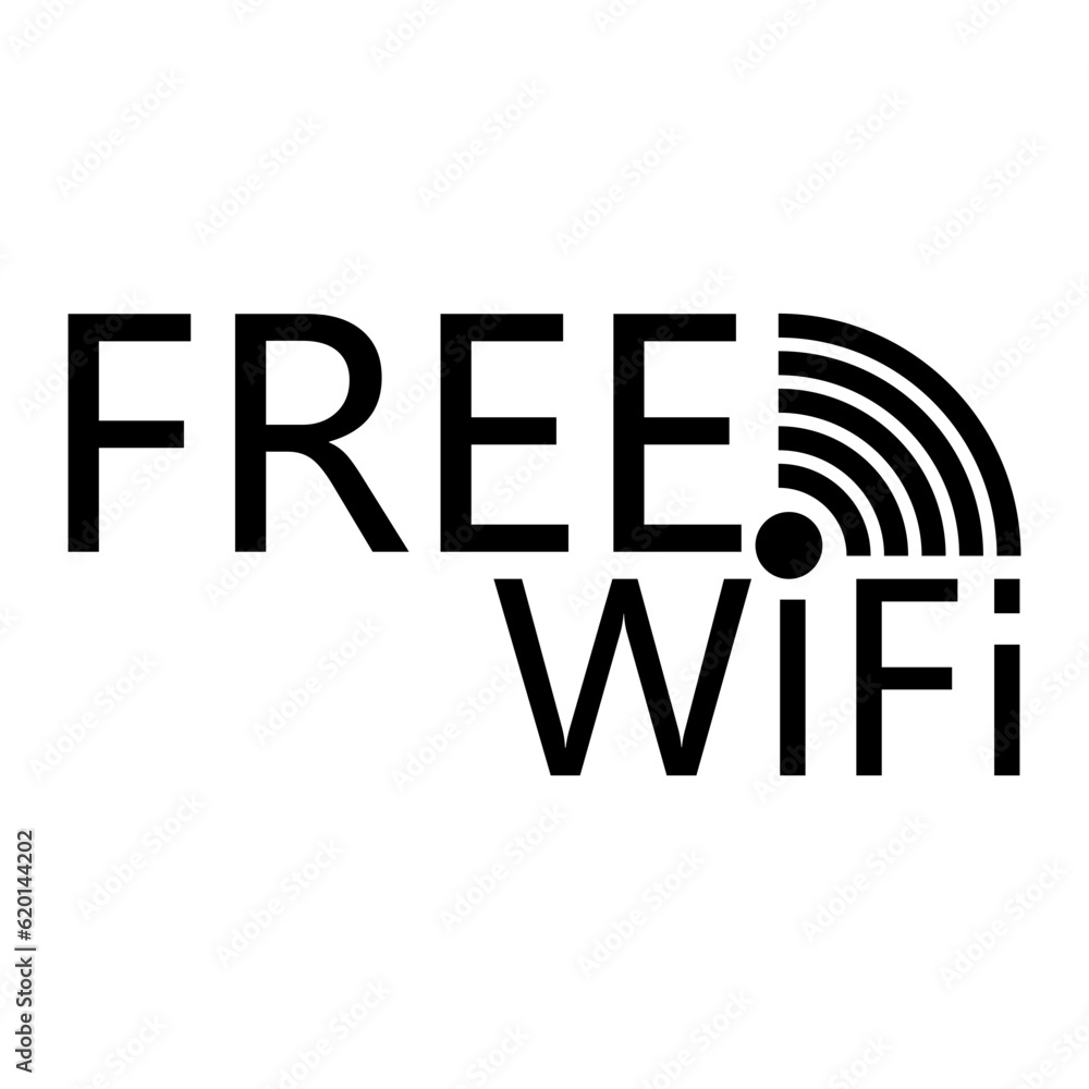 Poster wifi black icon. internet connection symbol. modern icon for apps and websites. vector illustration 