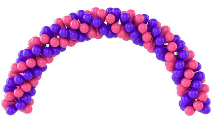 Balloons Arch - Decoration - on Transparent Background