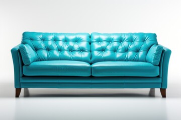 Elegant color sofa. Generative AI