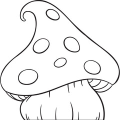 mushroom outline