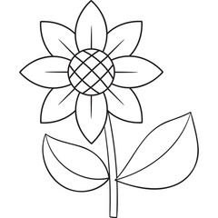 Sunflower outline