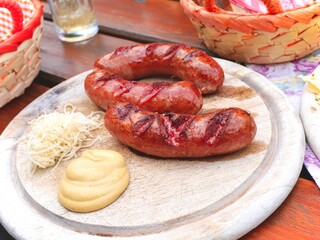 sausage on a plate