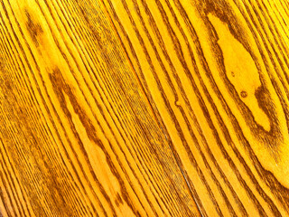 Close up view of wood grain on a table top. Backgrounds.